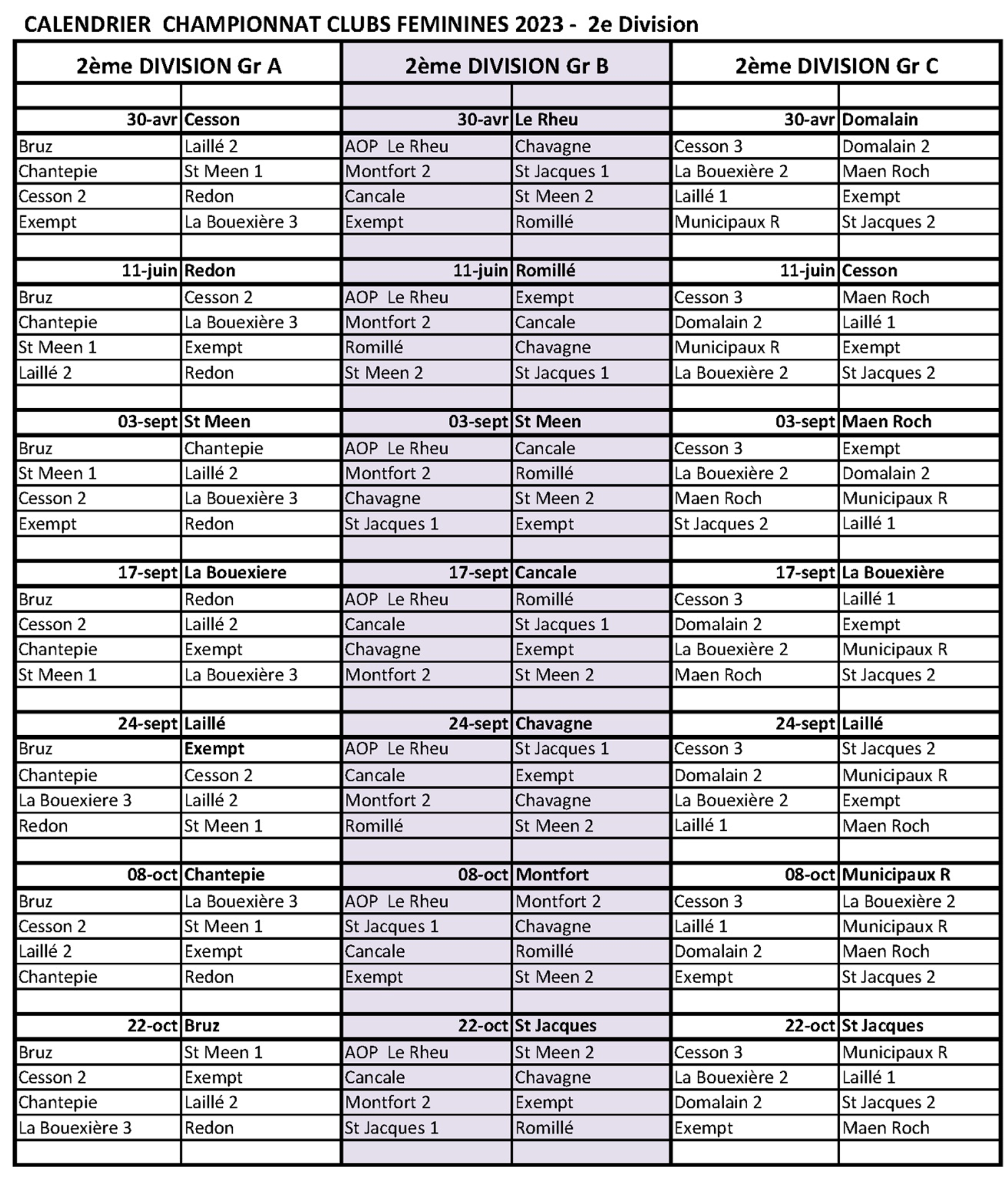 Calendrier 2024 cdfFrance, cdc open et Féminin - US Sochaux pétanque